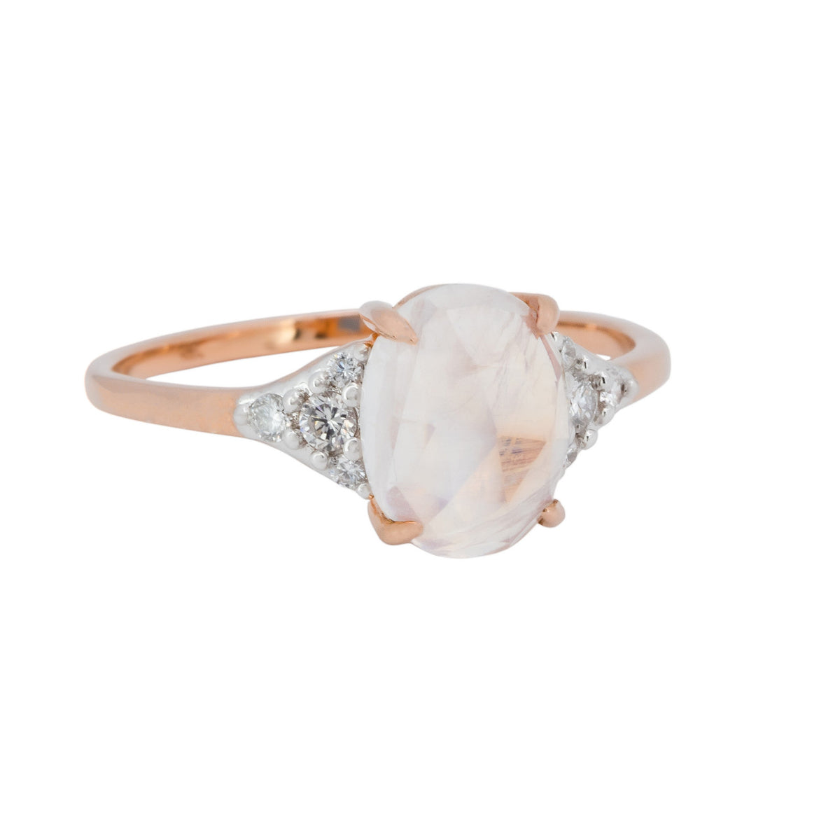 Peter Suchy 1.75 Carat Moonstone Diamond Rose Gold Ring – image 2