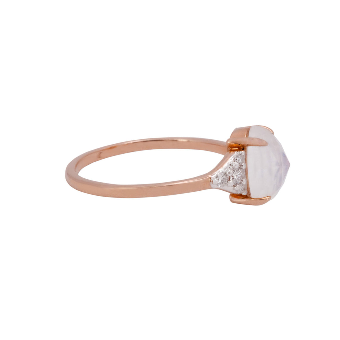 Peter Suchy 1.75 Carat Moonstone Diamond Rose Gold Ring – image 3
