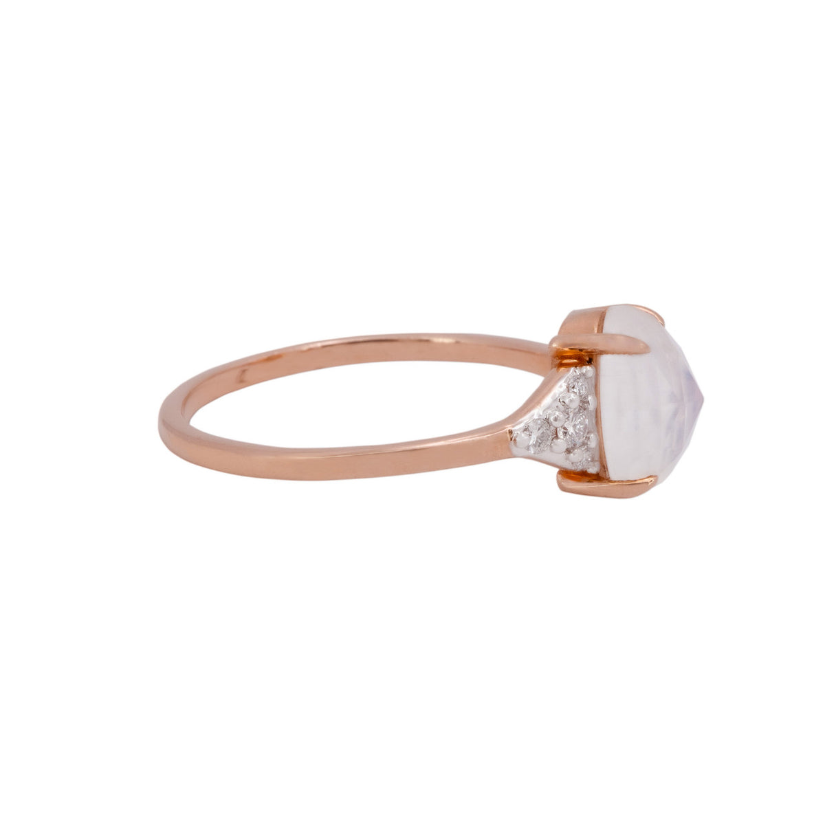 Peter Suchy 1.75 Carat Moonstone Diamond Rose Gold Ring – image 3