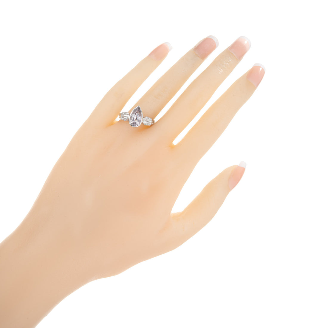 Peter Suchy GIA Certified 2.91 Carat Sapphire Diamond Gold Engagement Ring – image 6