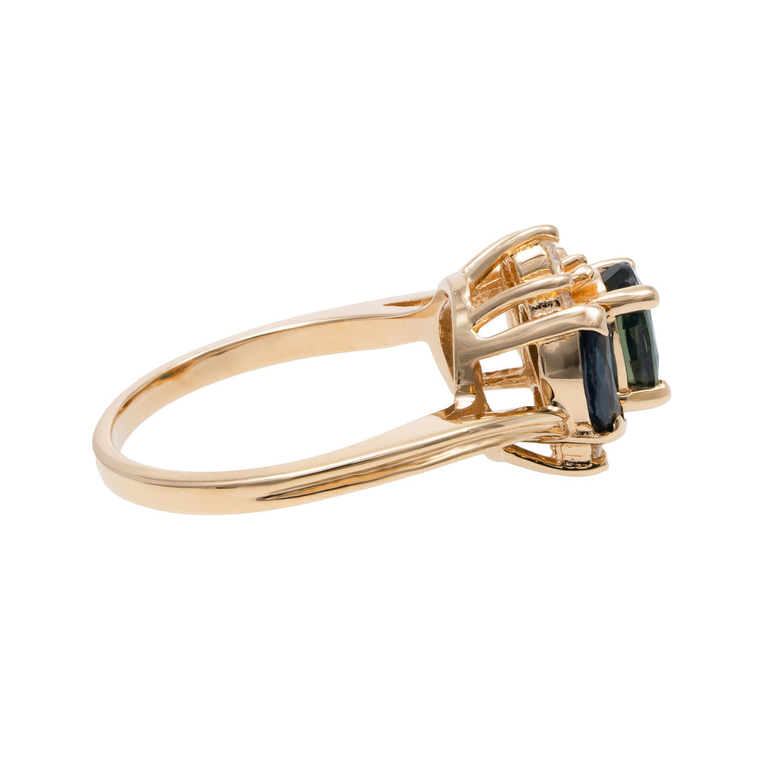 2.00 Carat Amethyst Diamond 14k Yellow Gold Ring – image 6