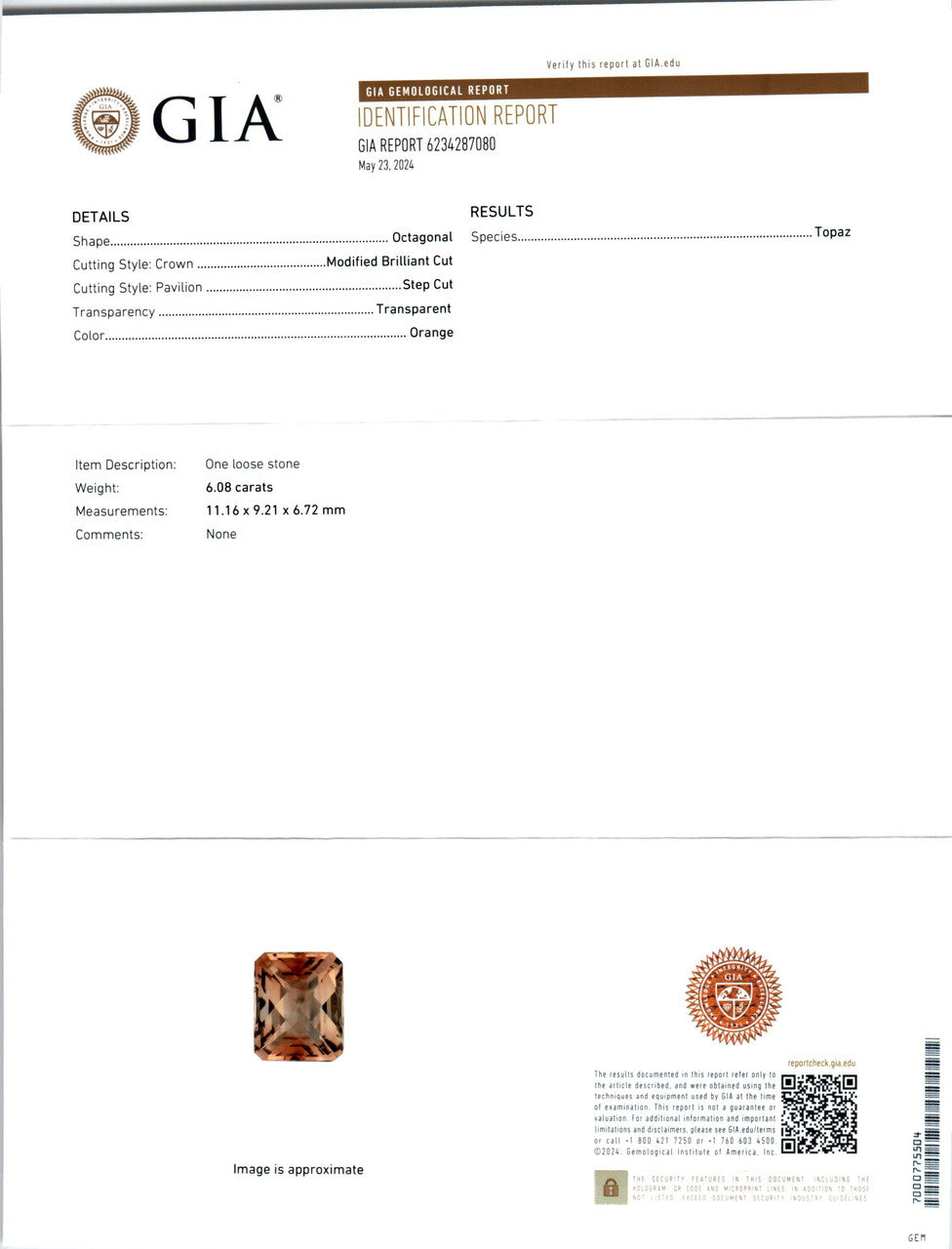 GIA Certified 6.08 Carat Topaz Diamond White Gold Ring – image 3