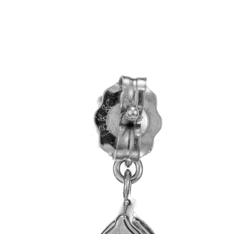 Peter Suchy 3.35 Carat Tanzanite Diamond White Gold Dangle Earrings – image 4