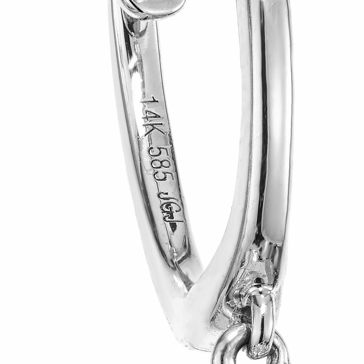 1.52 Carat Aquamarine Diamond White Gold Earrings – image 4
