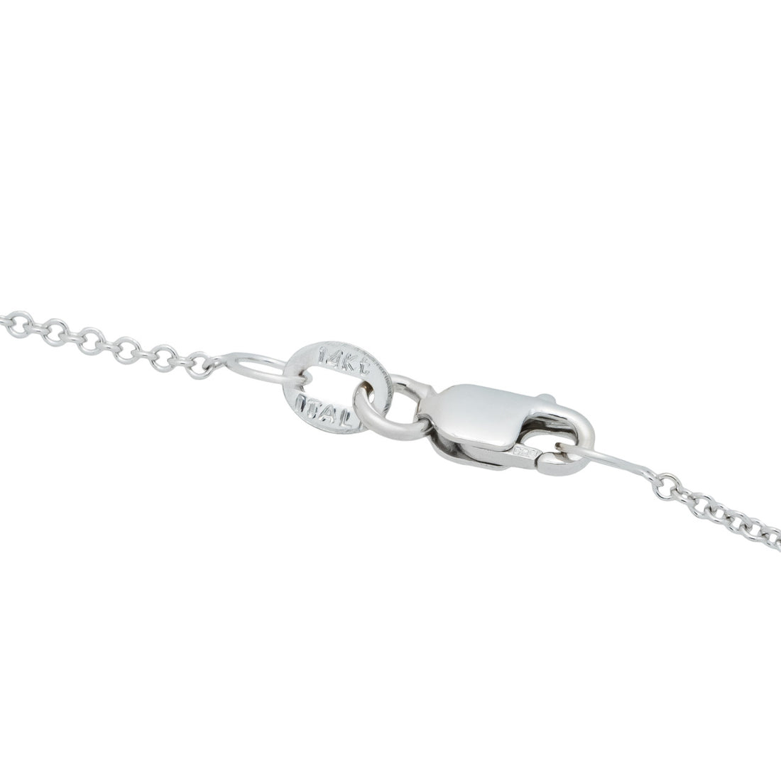 1.75 Carat Aqua Diamond White Gold Pendant Necklace – image 4