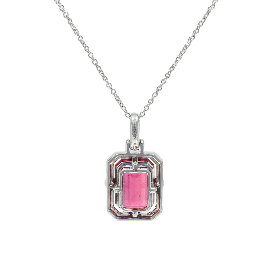 Peter Suchy 3.84 Carat Tourmaline Diamond White Gold Pendant Necklace – image 3