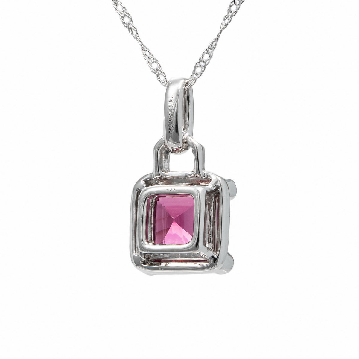 Peter Suchy 1.26 Carat Malawi Garnet Diamond White Gold Pendant Necklace – image 3