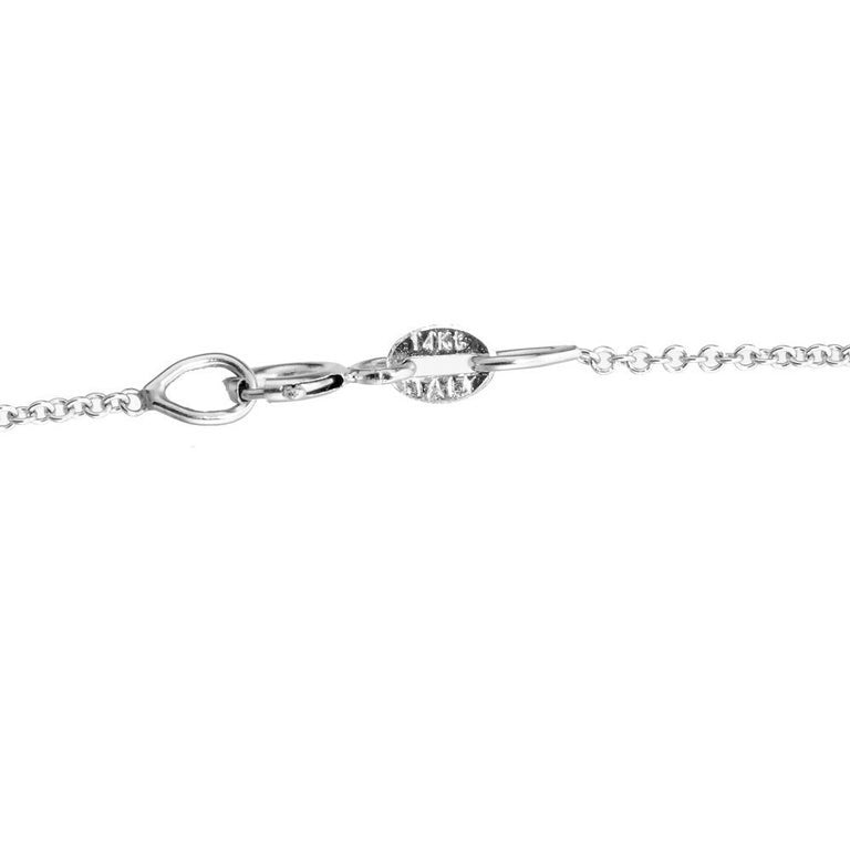 Peter Suchy 1.29 Carat Tanzanite Diamond White Gold Pendant Necklace – image 5