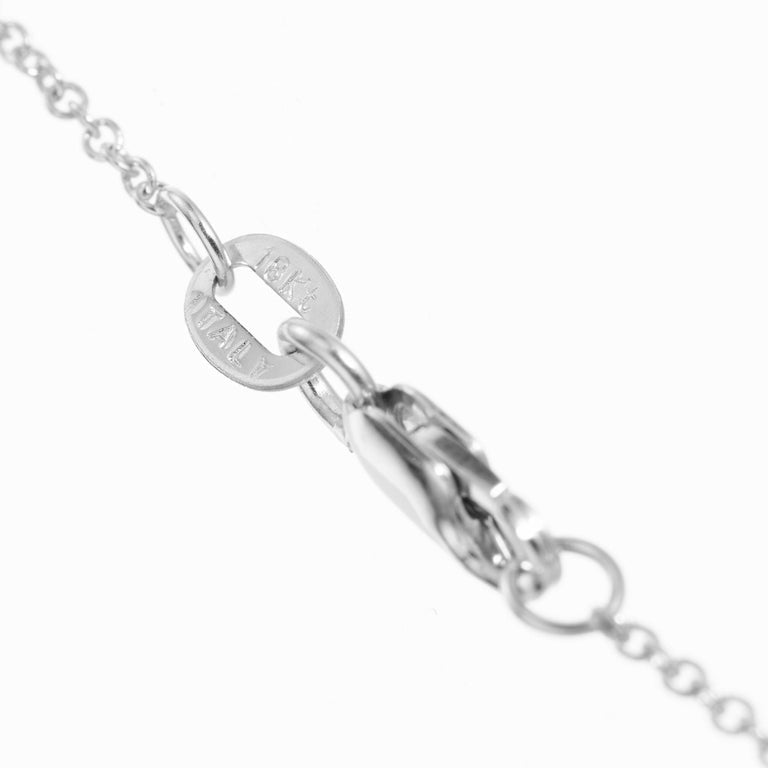 GIA Certified Turquoise Diamond White Gold Dangle Pendant Necklace – image 5