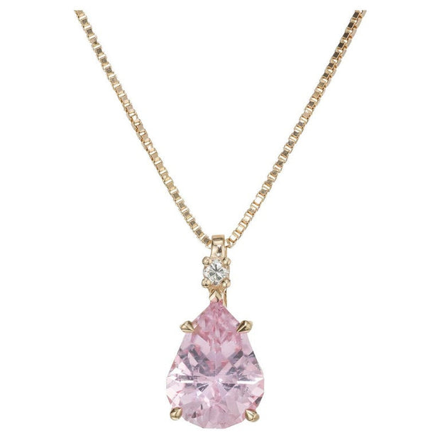 Peter Suchy 3.93 Carat Tourmaline Diamond Yellow Gold Pendant Necklace