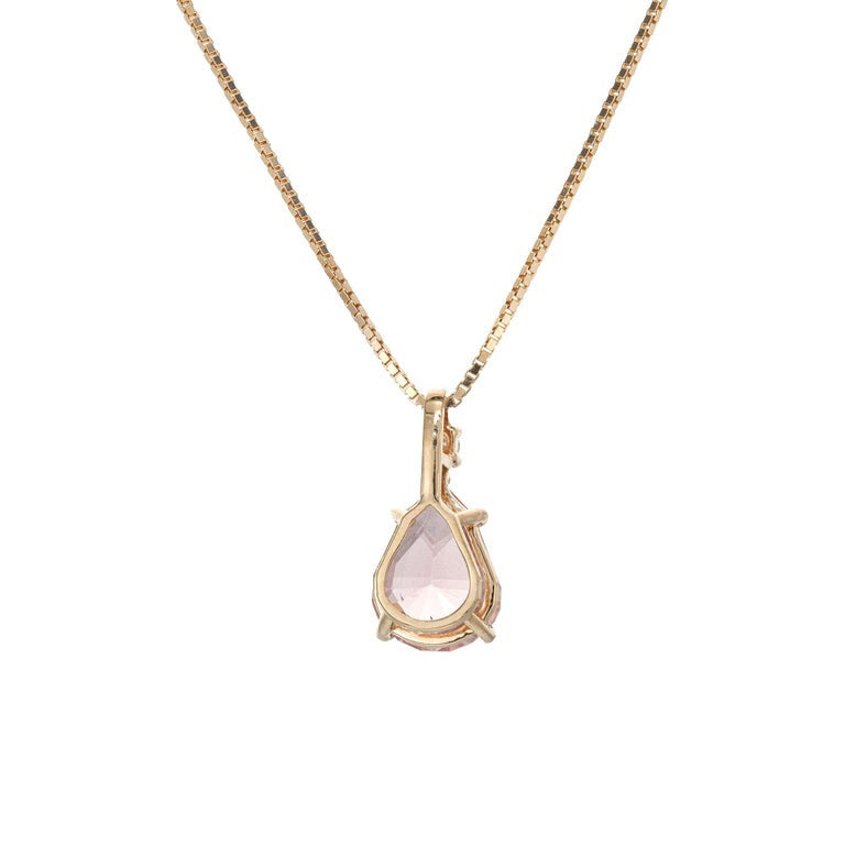 Peter Suchy 3.93 Carat Tourmaline Diamond Yellow Gold Pendant Necklace – image 3