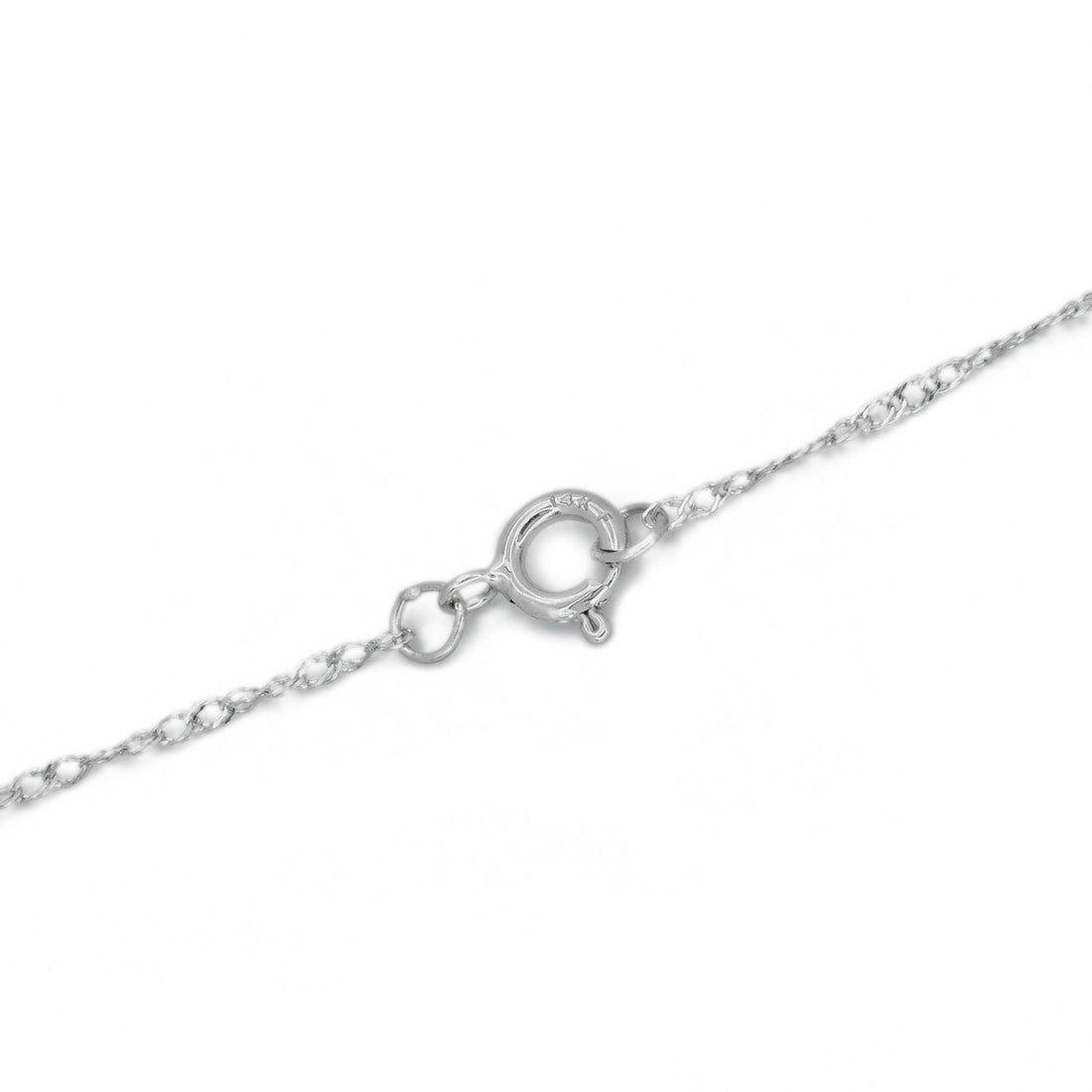 Peter Suchy .58 Carat Blue Topaz Diamond White Gold Pendant Necklace – image 4