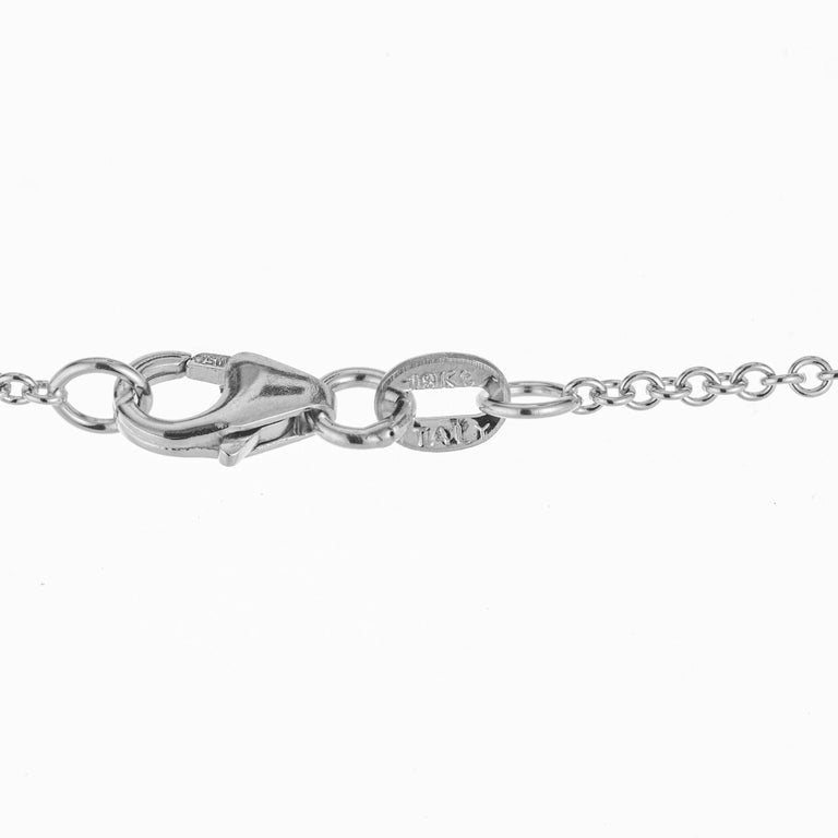 Peter Suchy GIA Certified 3.04 Carat Sapphire Diamond Gold Pendant Necklace – image 5