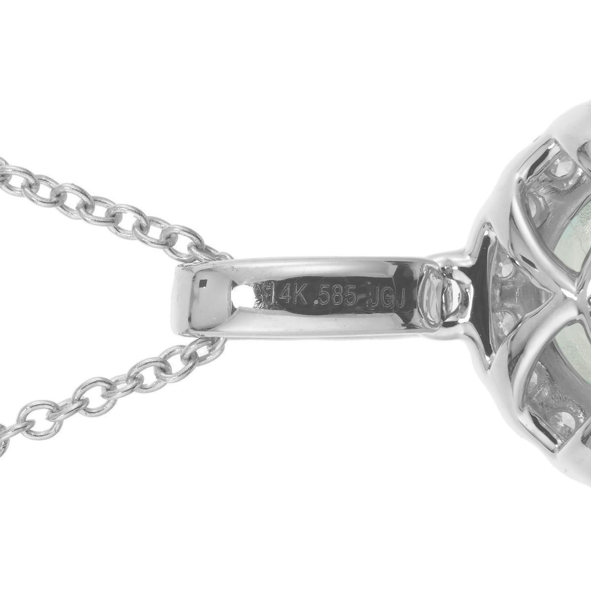 Peter Suchy 3.51 Carat Aquamarine Diamond White Gold Pendant – image 5