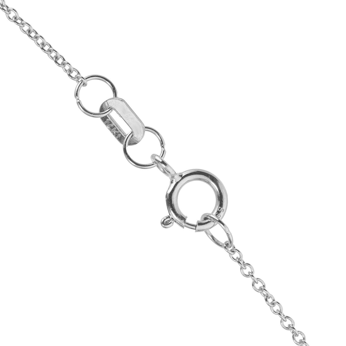 Peter Suchy .33 Carat Red Flash Opal Diamond White Gold Pendant Necklace – image 5