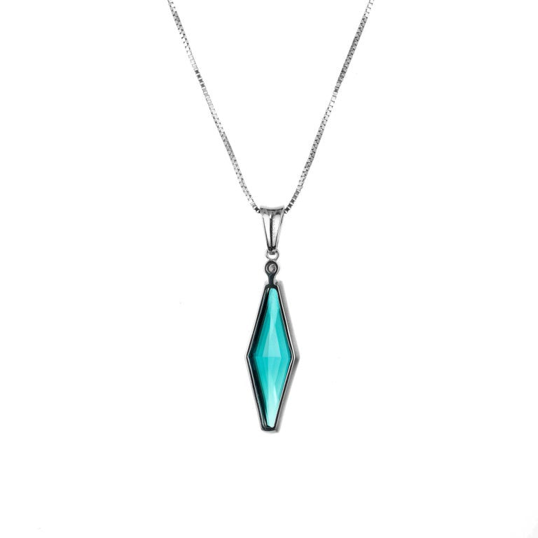 Peter Suchy 4.95 Carat Tourmaline Diamond White Gold Pendant Necklace – image 4