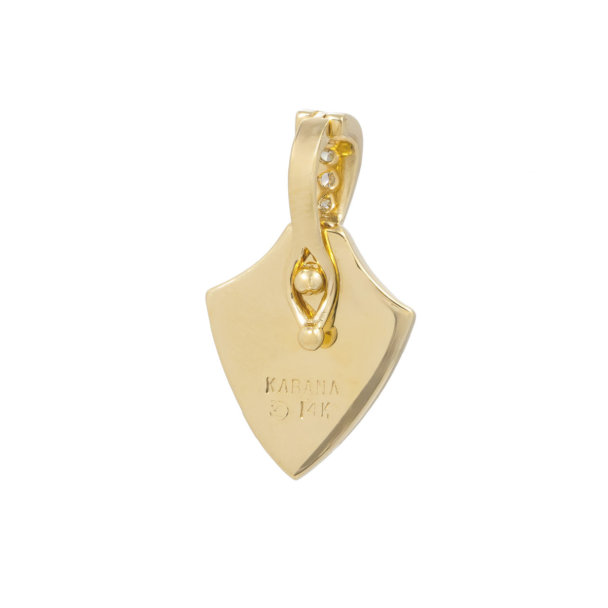 Kabana .10 Carat Diamond Onyx Mother of Pearl Pendant Enhancer – image 3