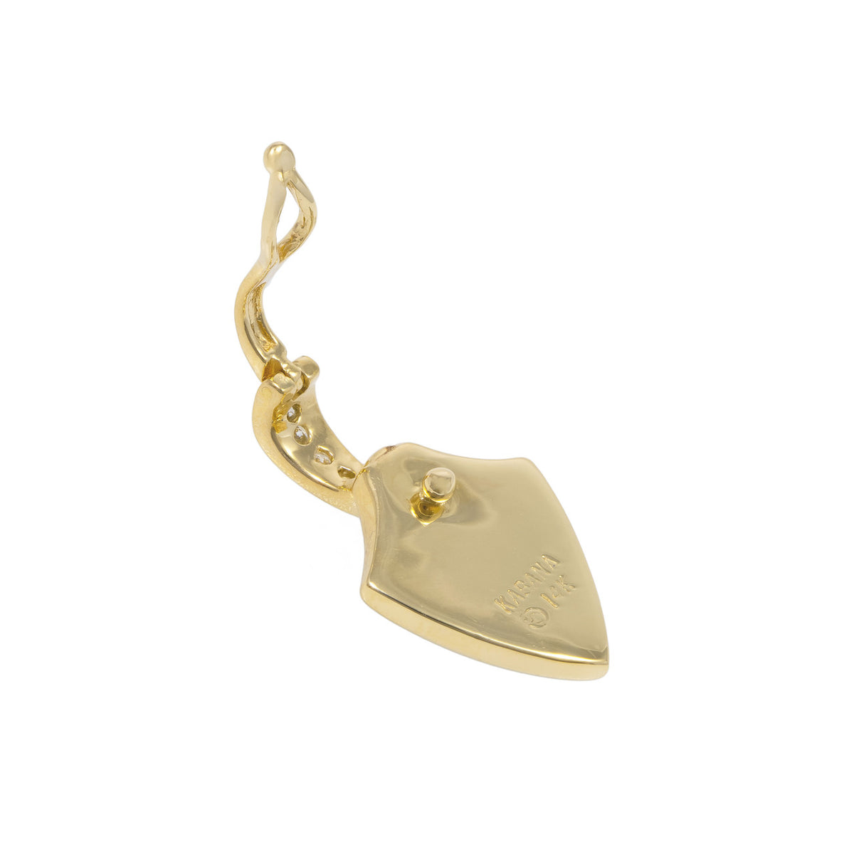 Kabana .10 Carat Diamond Onyx Mother of Pearl Pendant Enhancer – image 4