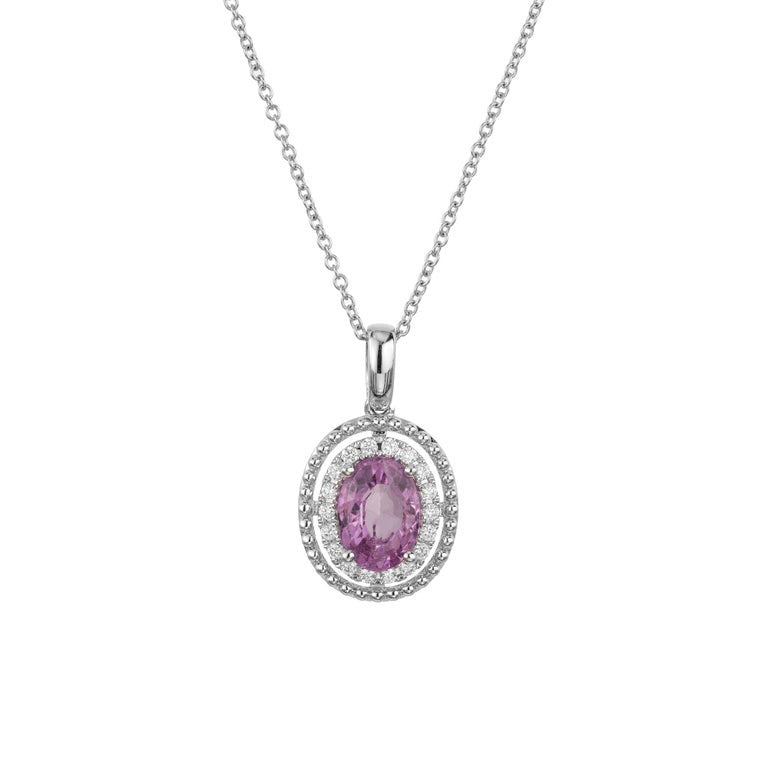 Peter Suchy GIA Certified 1.48 Carat Spinel Diamond White Gold Pendant Necklace – image 2