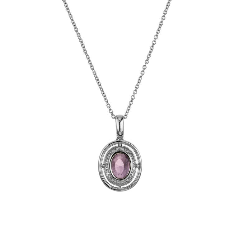 Peter Suchy GIA Certified 1.48 Carat Spinel Diamond White Gold Pendant Necklace – image 4