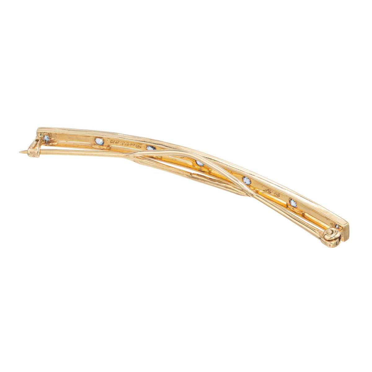 GIA Certified Montana Yogo Gulch Sapphire Hair Barrette – image 5