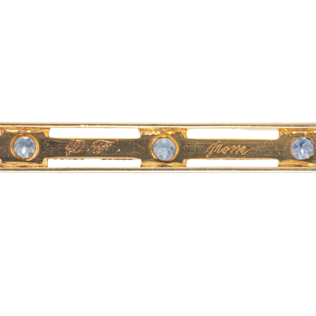 GIA Certified Montana Yogo Gulch Sapphire Hair Barrette – image 7