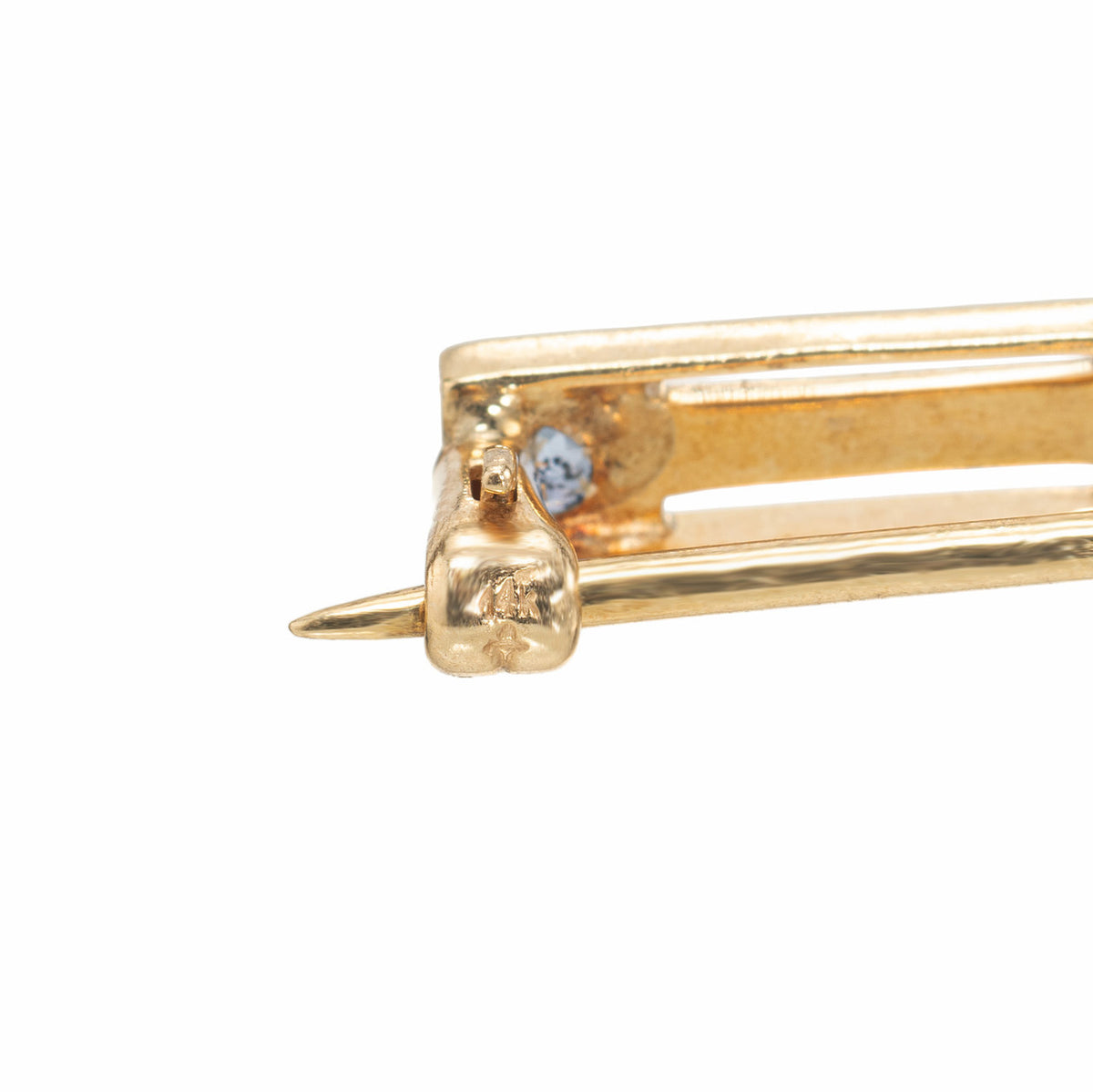 GIA Certified Montana Yogo Gulch Sapphire Hair Barrette – image 9