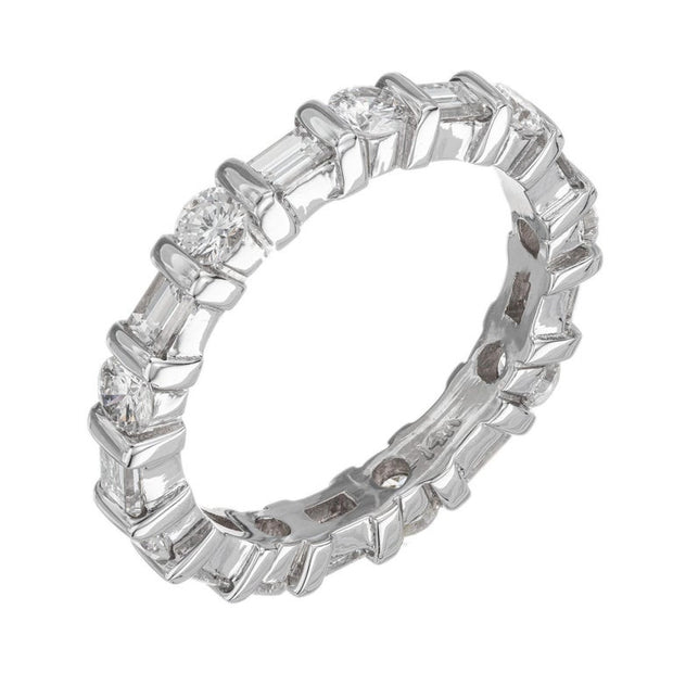 Peter Suchy 1.83 Carat Diamond White Gold Eternity Band Ring