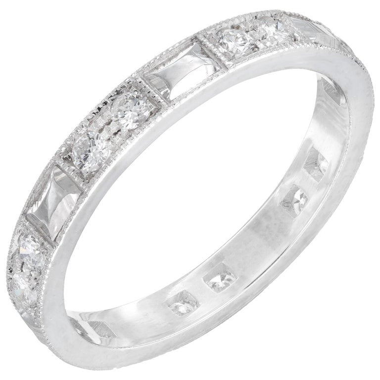 Peter Suchy .40 Carat Diamond Platinum Wedding Band Ring