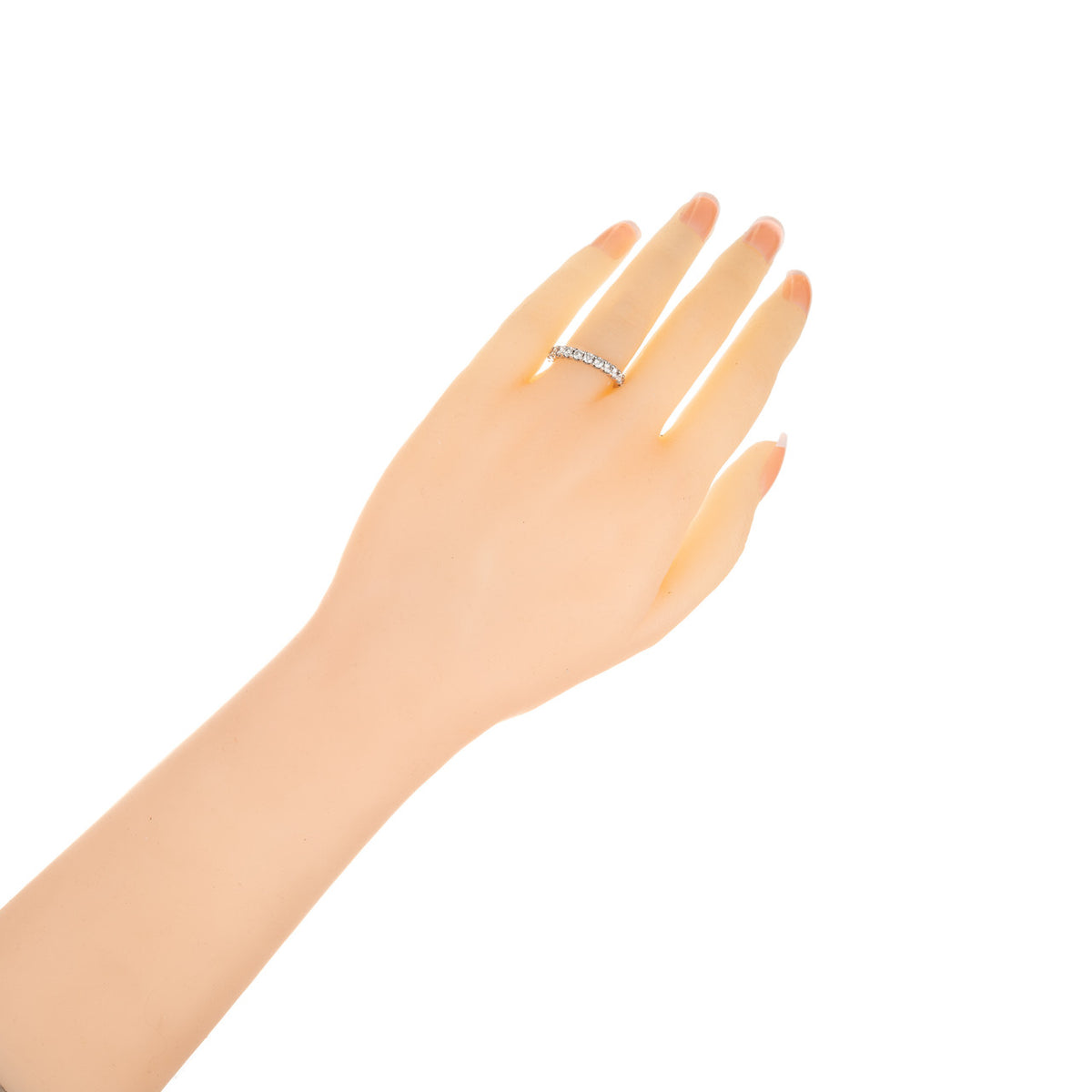 1.37 Carat Diamond Platinum Eternity Band Ring – image 4