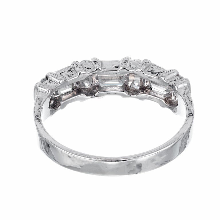 Cardow .84 Carat Diamond Platinum Wedding Band Ring – image 5