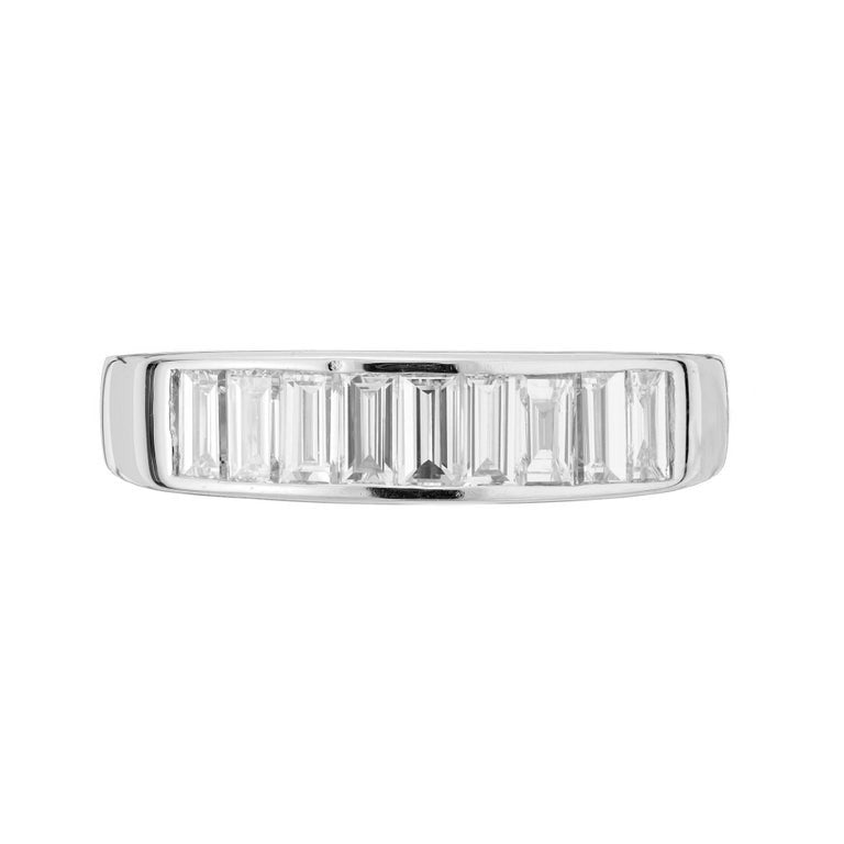 .93 Carat Diamond White Gold Channel Set Wedding Band Ring – image 2