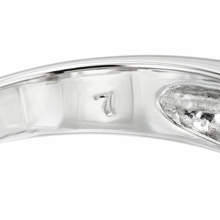 .93 Carat Diamond White Gold Channel Set Wedding Band Ring – image 5