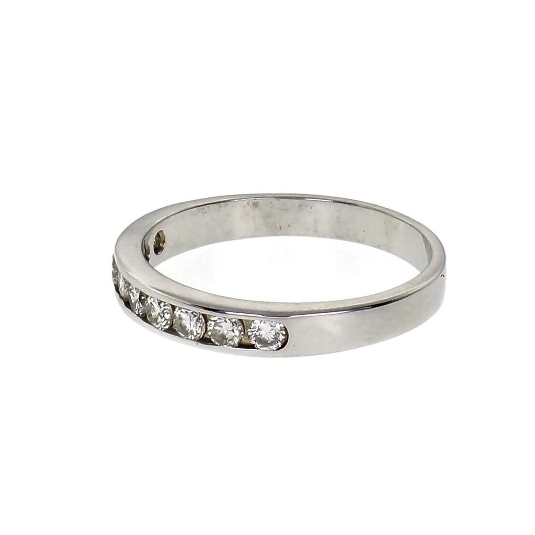 .18 Carat Diamond White Gold Wedding Band Ring – image 3