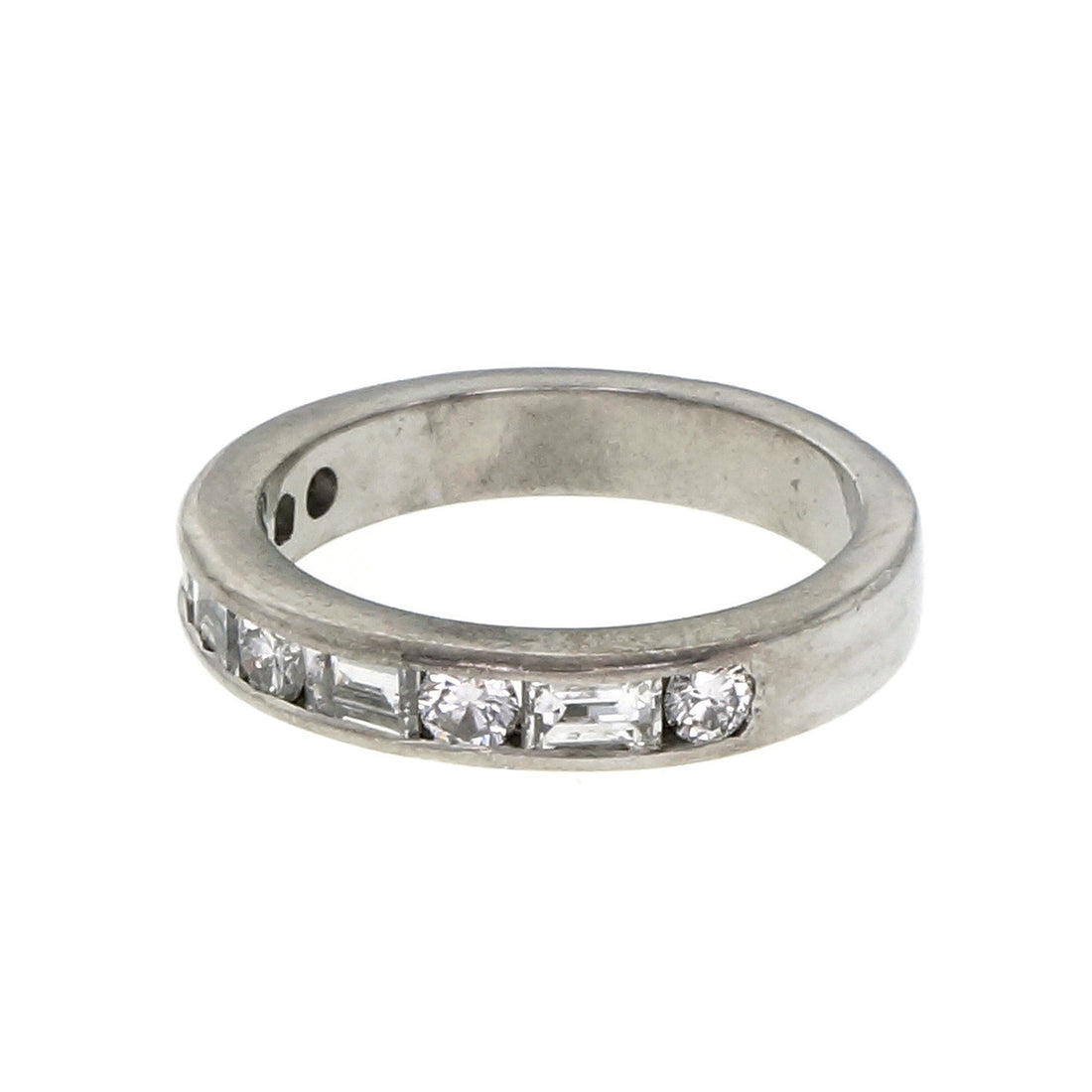 .75 Carat Diamond Platinum Wedding Band Ring – image 2