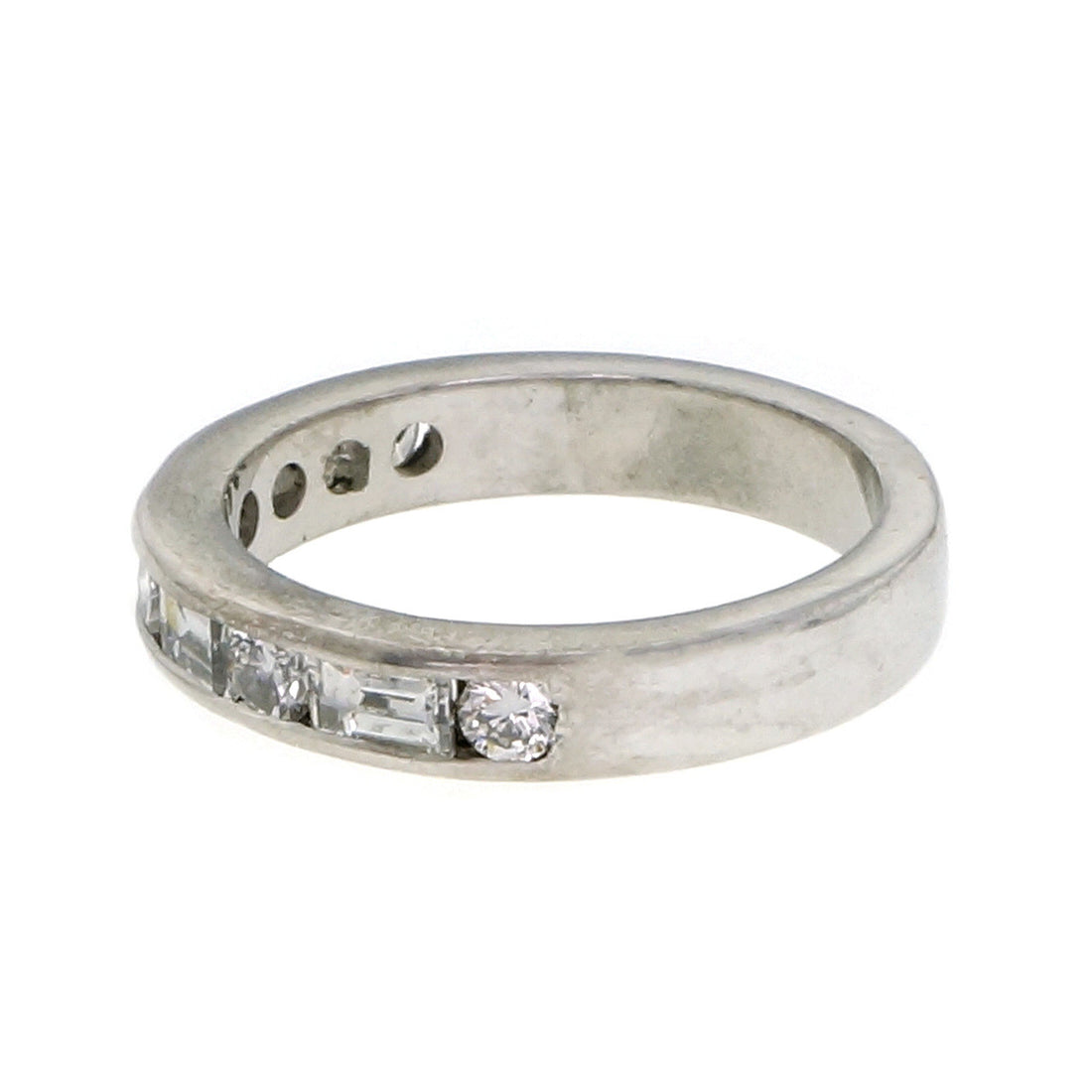 .75 Carat Diamond Platinum Wedding Band Ring – image 3