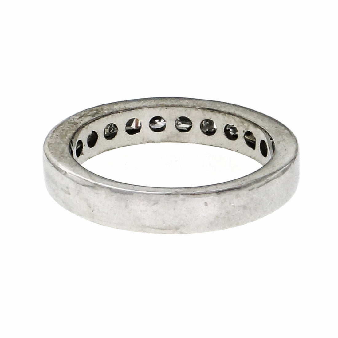 .75 Carat Diamond Platinum Wedding Band Ring – image 4