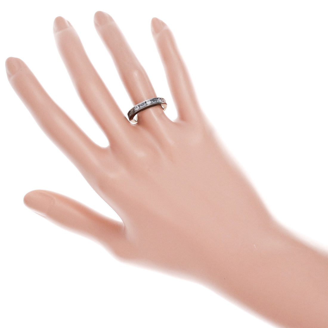 .75 Carat Diamond Platinum Wedding Band Ring – image 6
