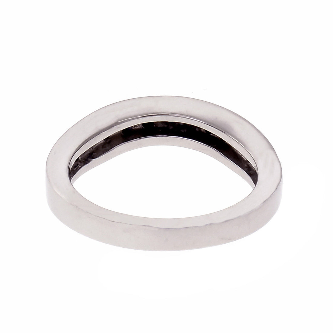 Peter Suchy Curved Sapphire Wedding Band Ring Platinum Channel Set .60ct – image 4