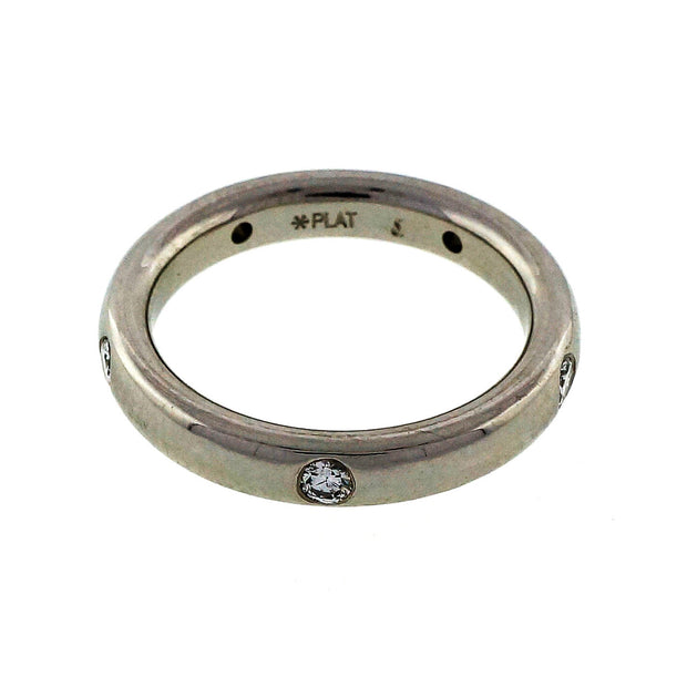 Platinum .30ct Diamond 3.5mm Wide Platinum Eternity Wedding Band Ring