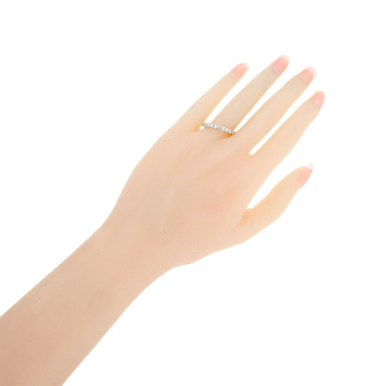 .76 Carat Diamond White Gold Common Prong Wedding Band Ring – image 4