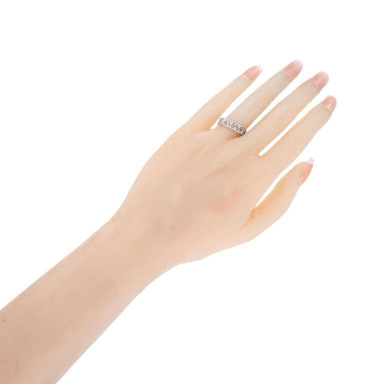 .25 Carat Diamond Platinum 1940's Band Ring – image 4