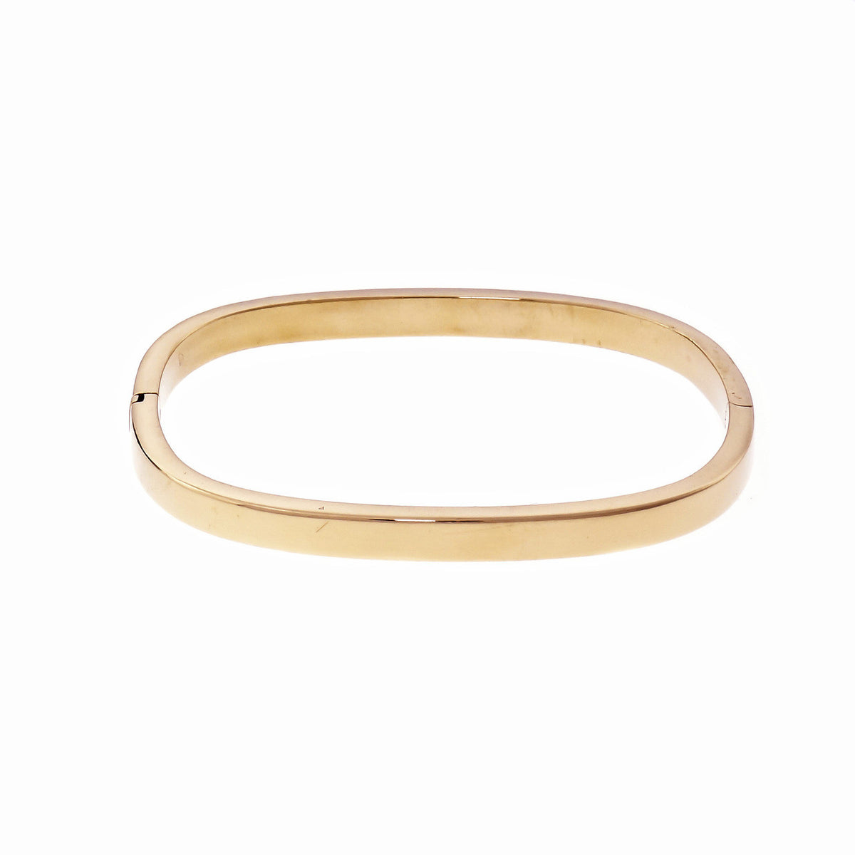 Yellow Gold 5mm Bangle Bracelet 18k Italy