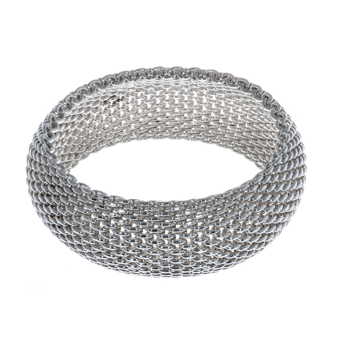Tiffany & Co Somerset wide mesh bracelet sterling silver – image 2