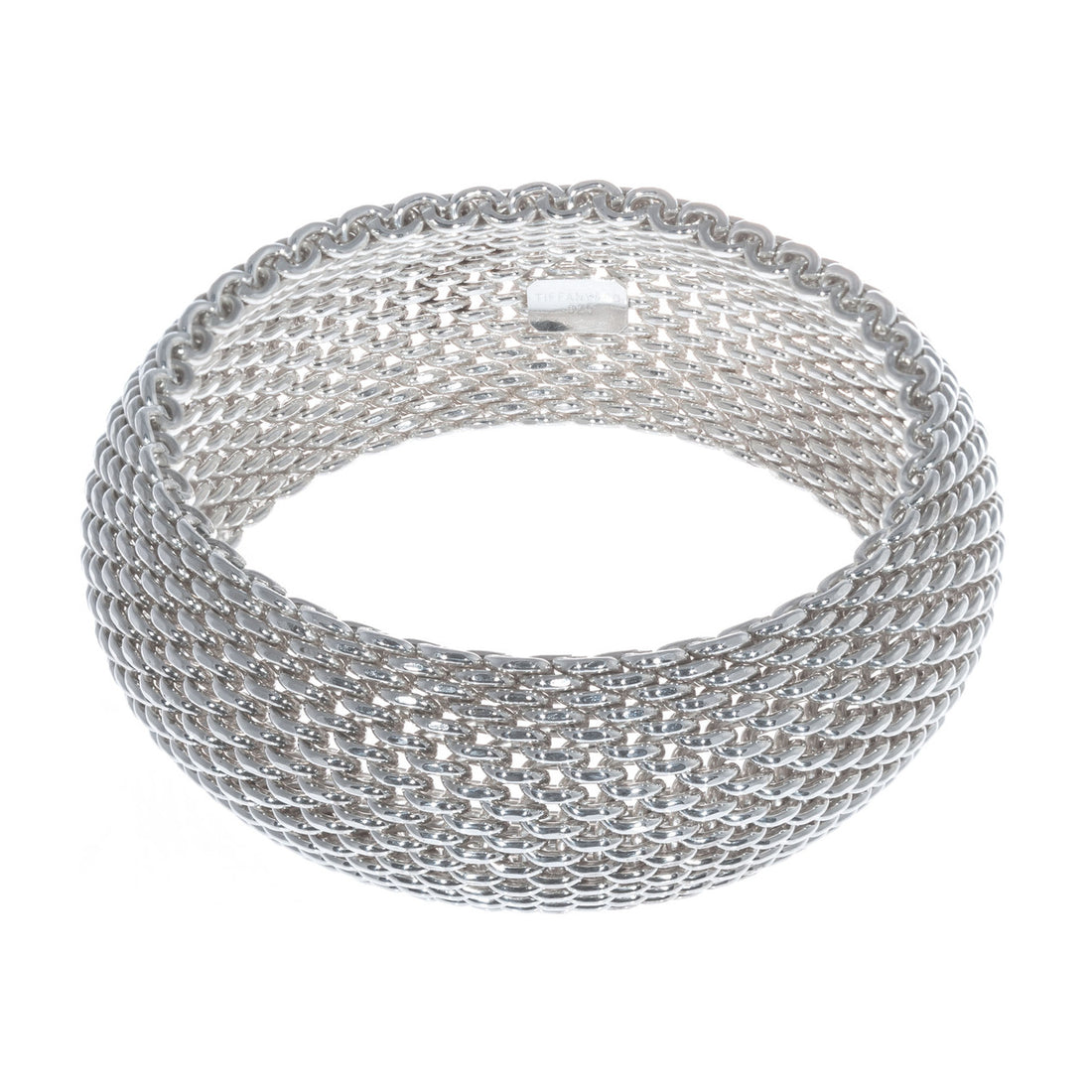 Tiffany & Co Somerset wide mesh bracelet sterling silver – image 3
