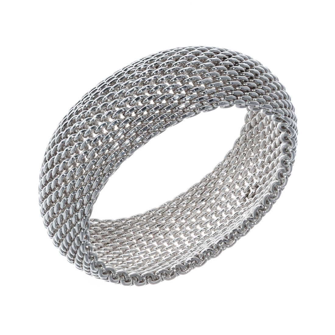 Tiffany & Co Somerset wide mesh bracelet sterling silver – image 4