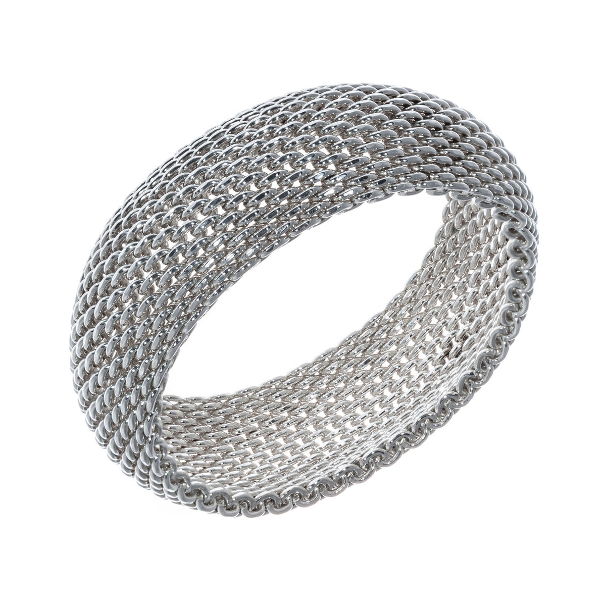 Tiffany & Co Somerset wide mesh bracelet sterling silver – image 4