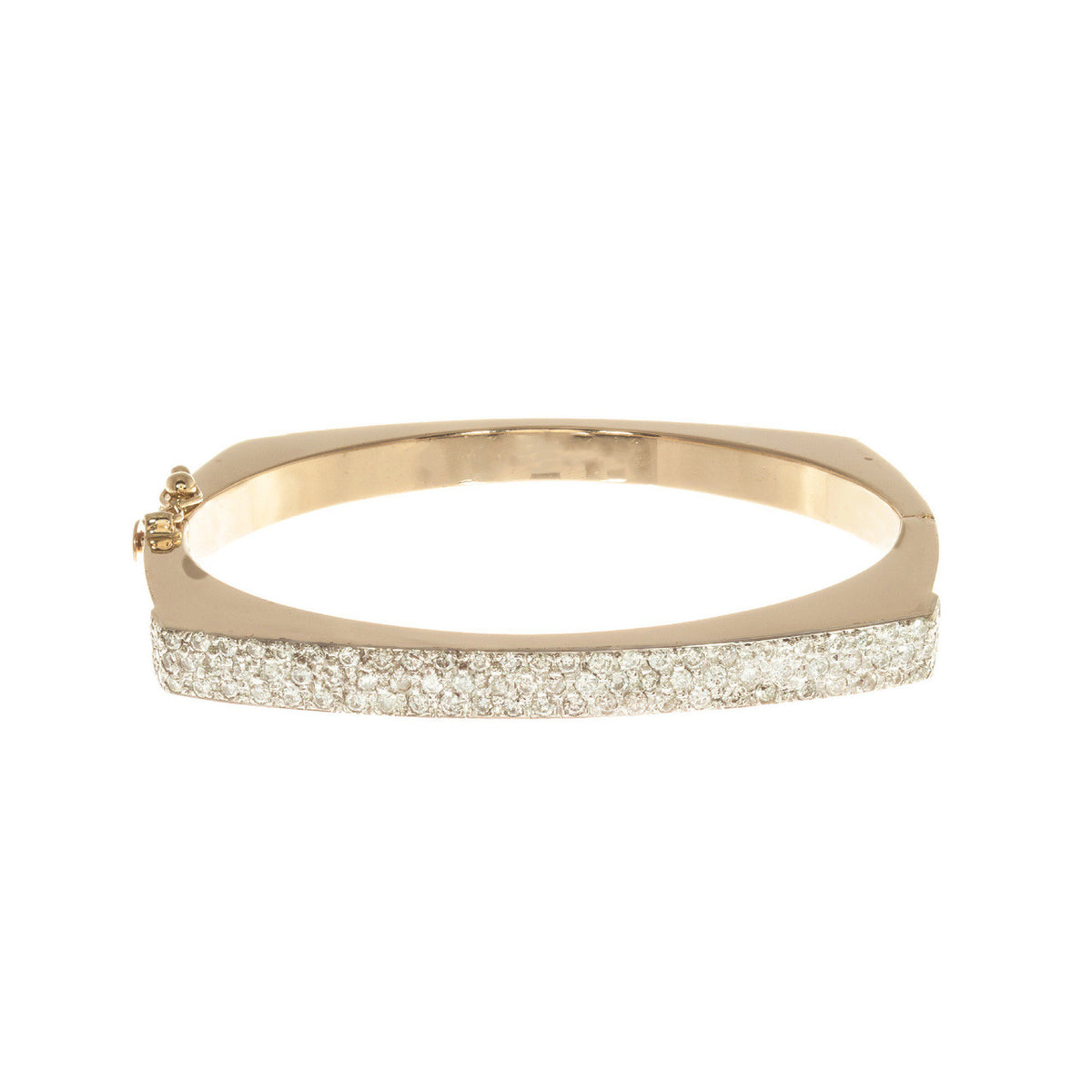 1.85 Carat 14k Yellow Gold Bangle Bracelet – image 3