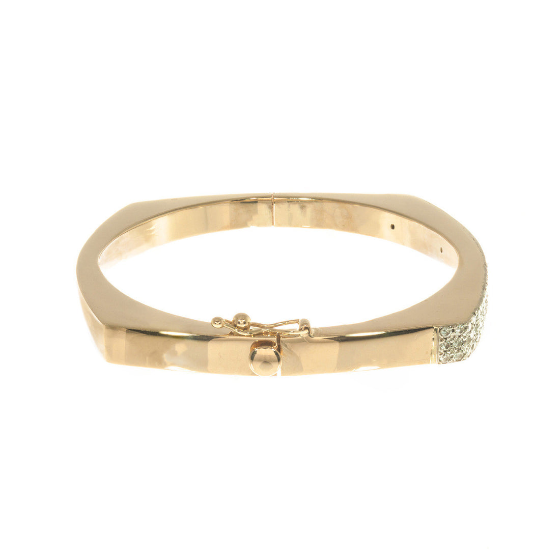 1.85 Carat 14k Yellow Gold Bangle Bracelet – image 5