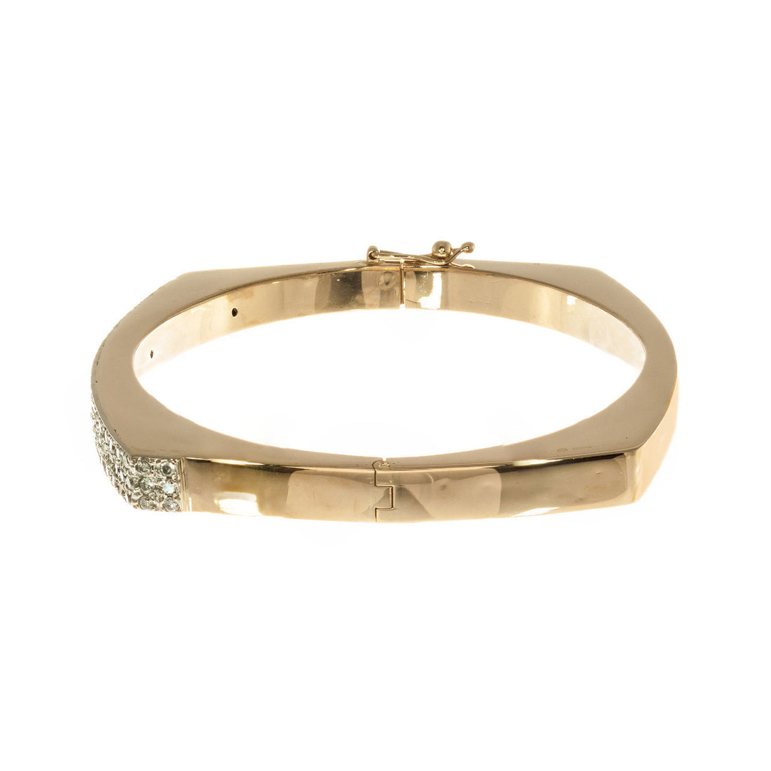 1.85 Carat 14k Yellow Gold Bangle Bracelet – image 6